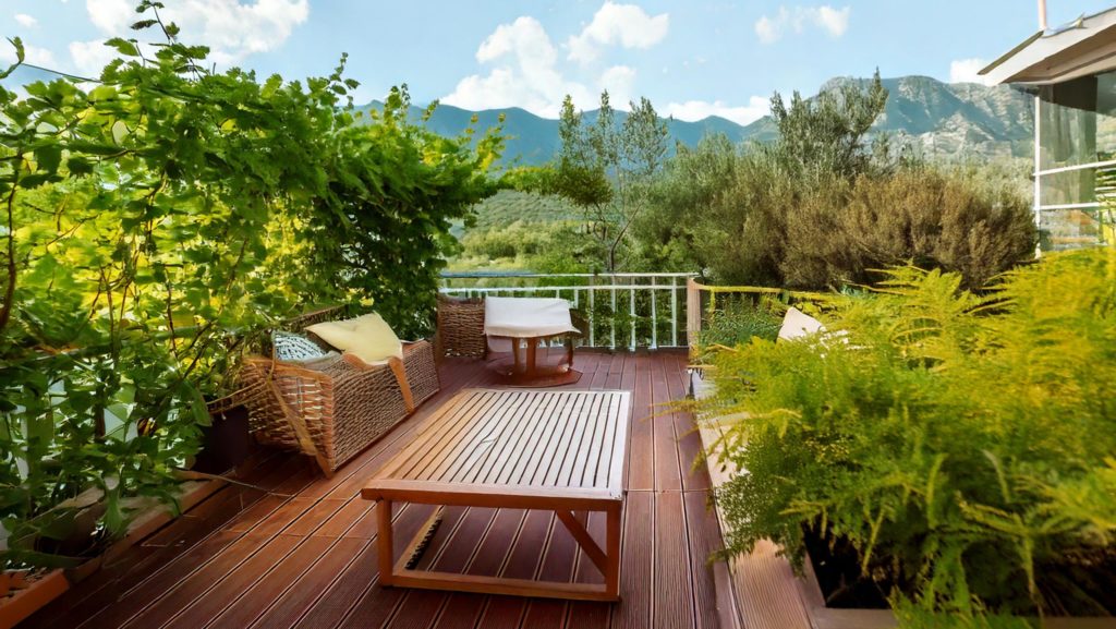 Decoración de jardines, terrazas y balcones