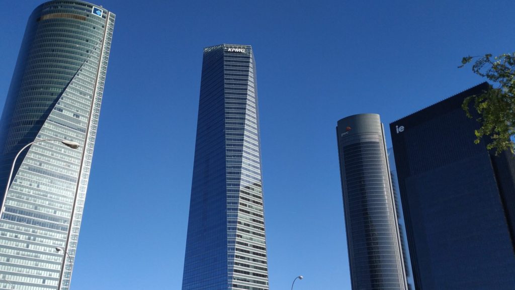 Torres en el Paseo de la Castellana de Madrid