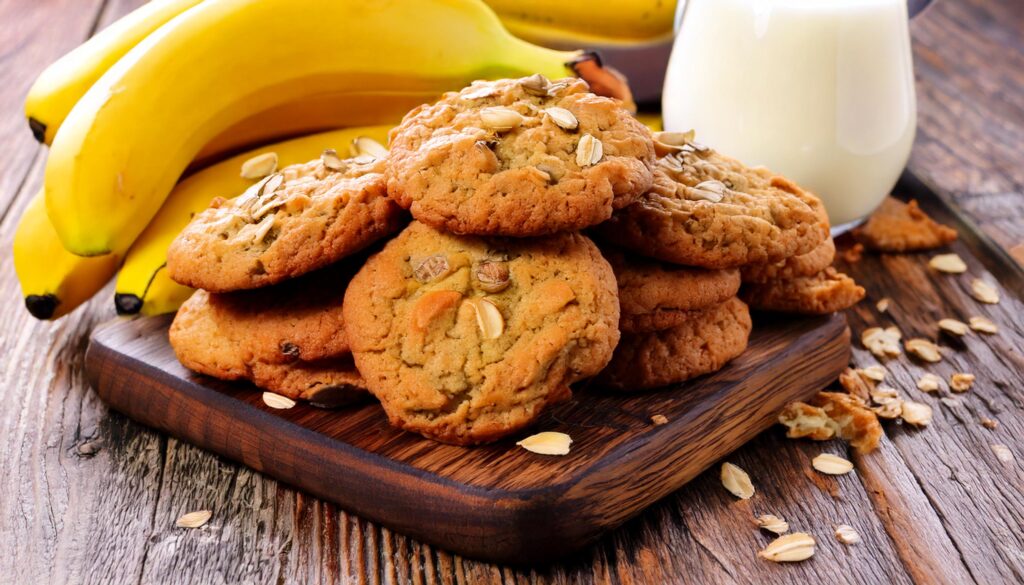 Galletas de avena y plátano