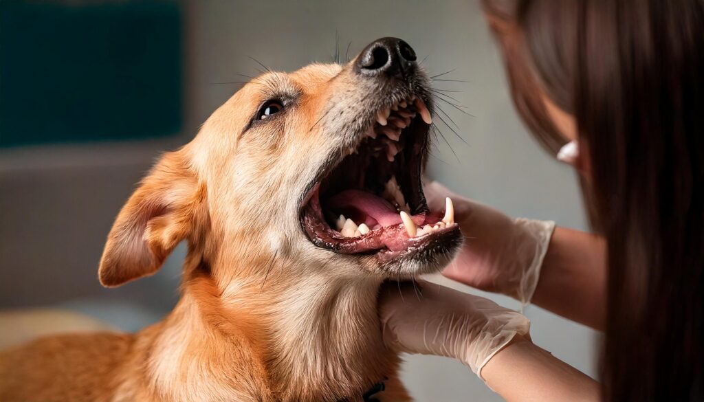 Atragantamiento de un perro