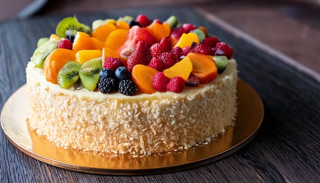 Tarta de frutas sin azúcar