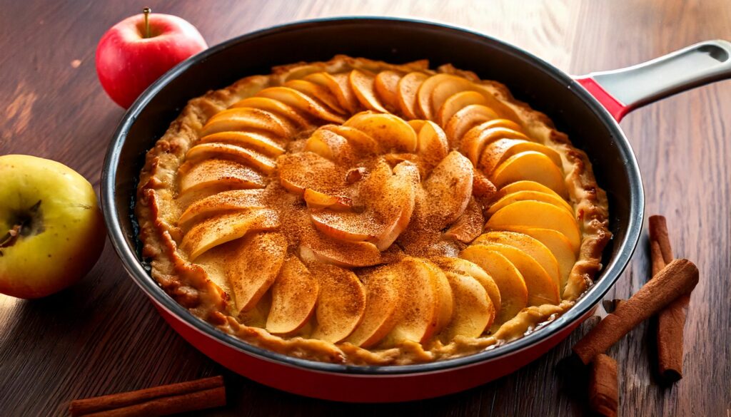 Tarta de manzana y canela