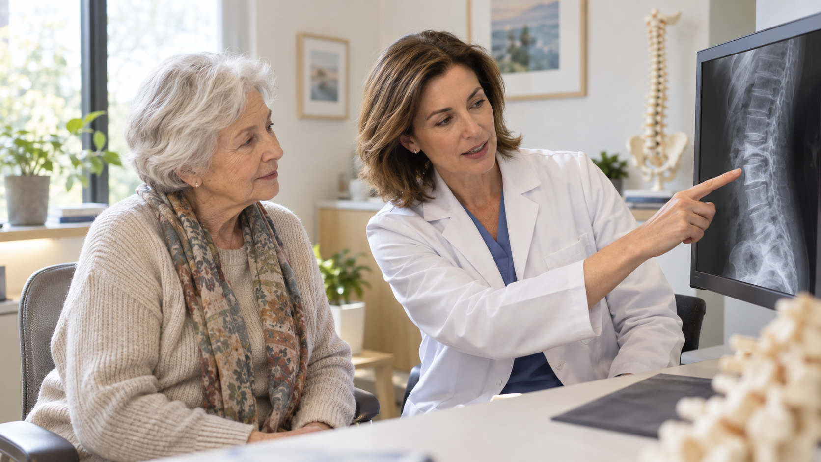 Rotura de vértebra por osteoporosis: síntomas y tratamiento